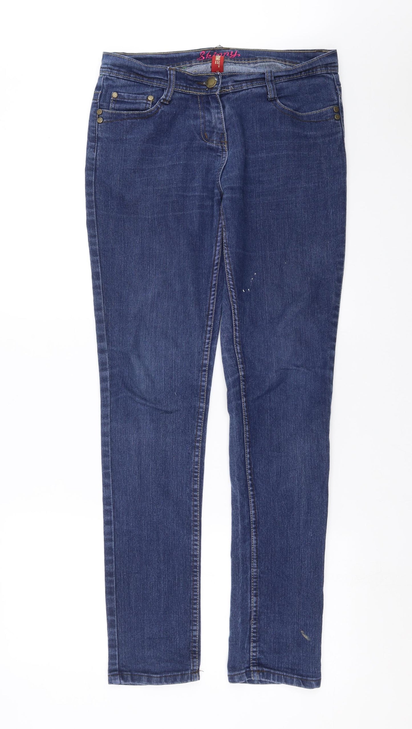 Primark Womens Blue  Denim Skinny Jeans Size 12 L31 in