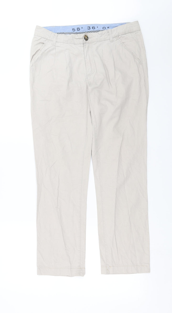 Race Marine Womens Beige Trousers Size 10 L28 in