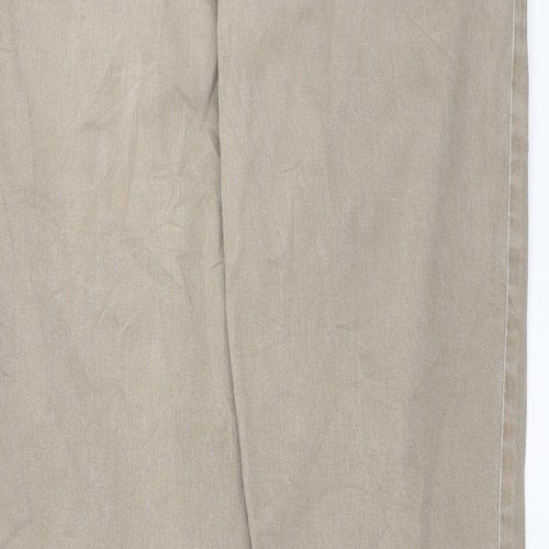 Angels Womens Beige  Denim Straight Jeans Size 8 L30 in