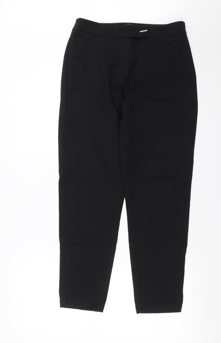 F&F Womens Black Trousers Size 10 L27 in