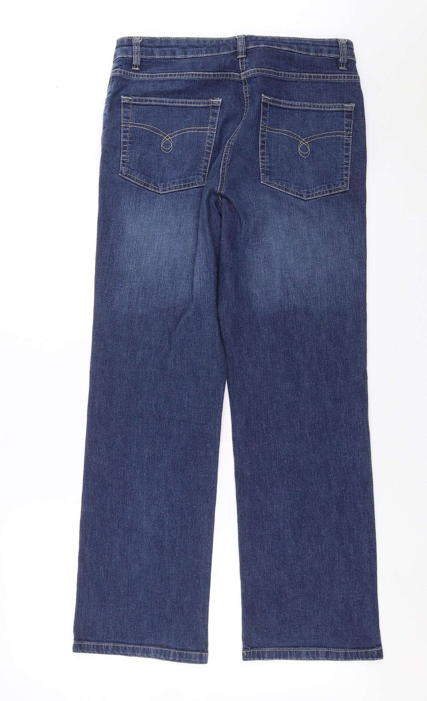 Papaya Womens Blue  Denim Straight Jeans Size 14 L29 in