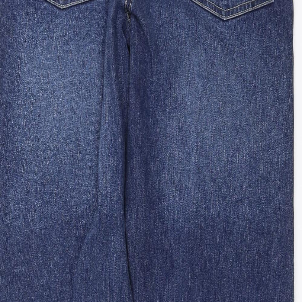 Papaya Womens Blue  Denim Straight Jeans Size 14 L29 in