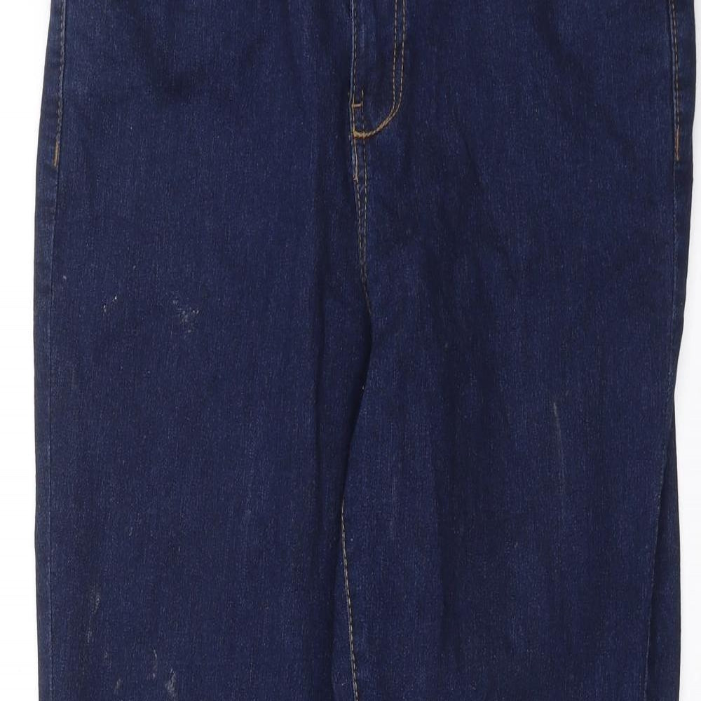 George Womens Blue  Denim Cropped Jeans Size 12 L25 in