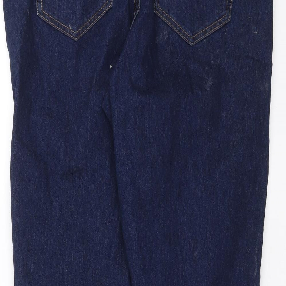 George Womens Blue  Denim Cropped Jeans Size 12 L25 in