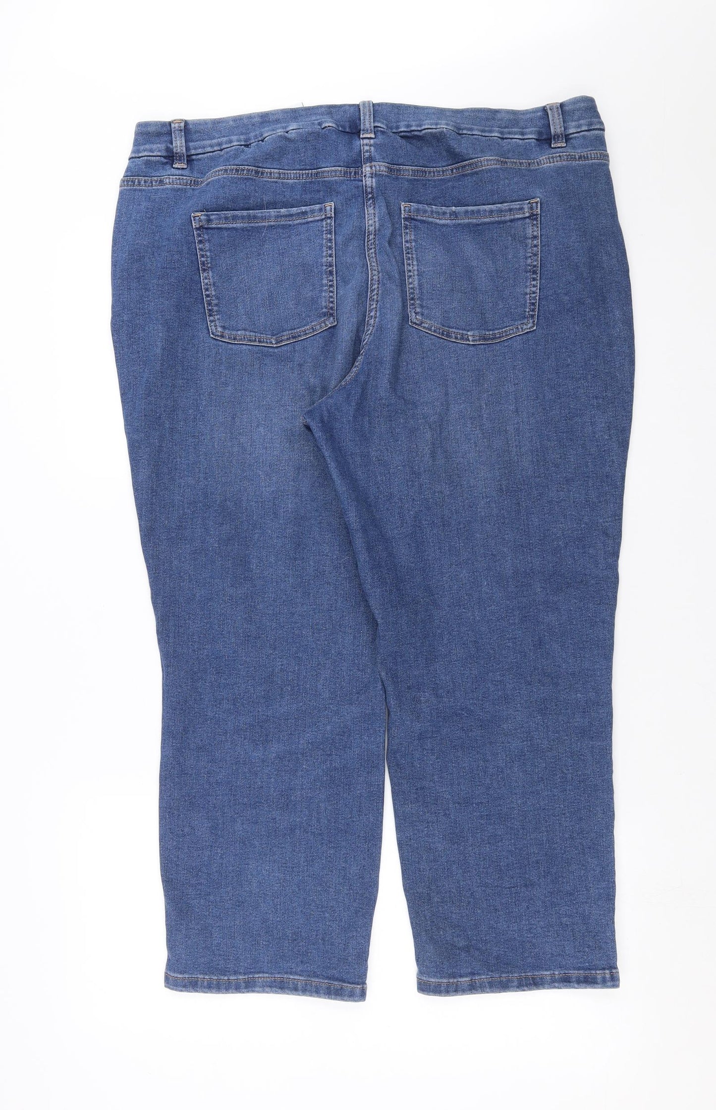 NEXT Womens Blue  Denim Cropped Jeans Size 20 L25 in