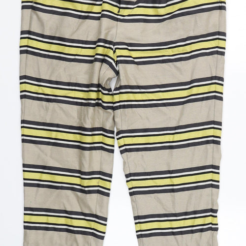 ASOS Womens Beige Striped  Trousers  Size 32 L24.5 in