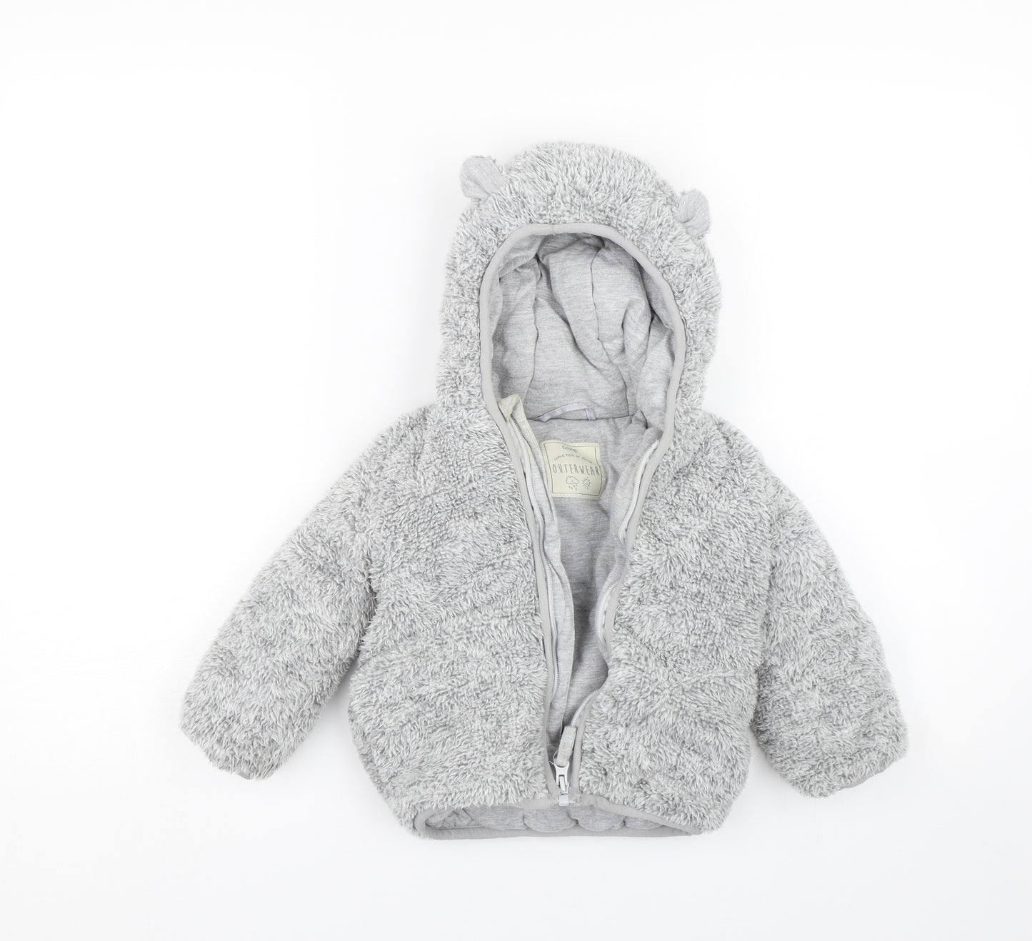 George Baby Grey   Full Zip Jumper Size 18-24 Months