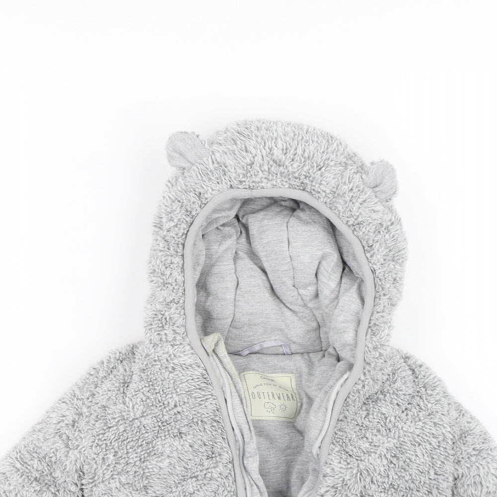 George Baby Grey   Full Zip Jumper Size 18-24 Months