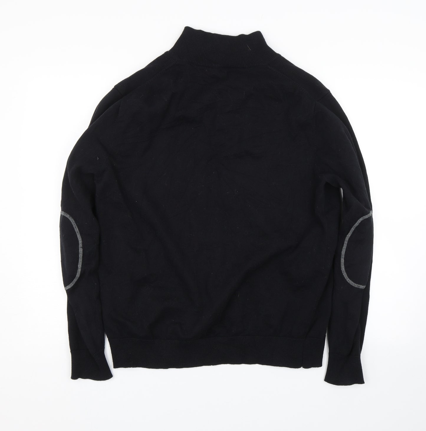 Refectory Mens Black   Pullover Jumper Size L