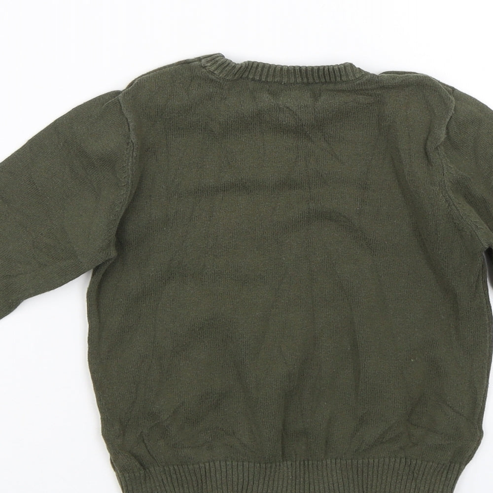 Primark Boys Green   Pullover Jumper Size 3-4 Years  - Epic