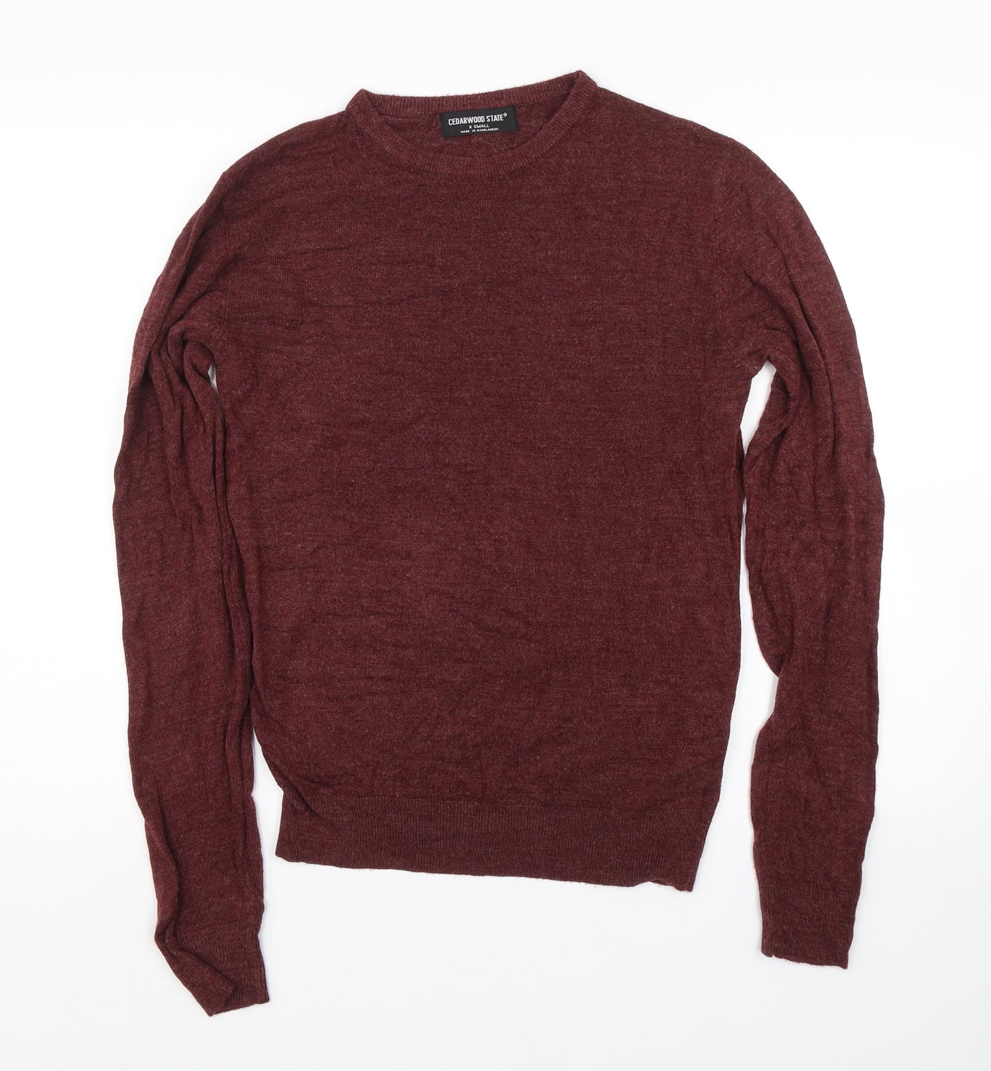 Cedar wood Mens Red   Pullover Jumper Size XS