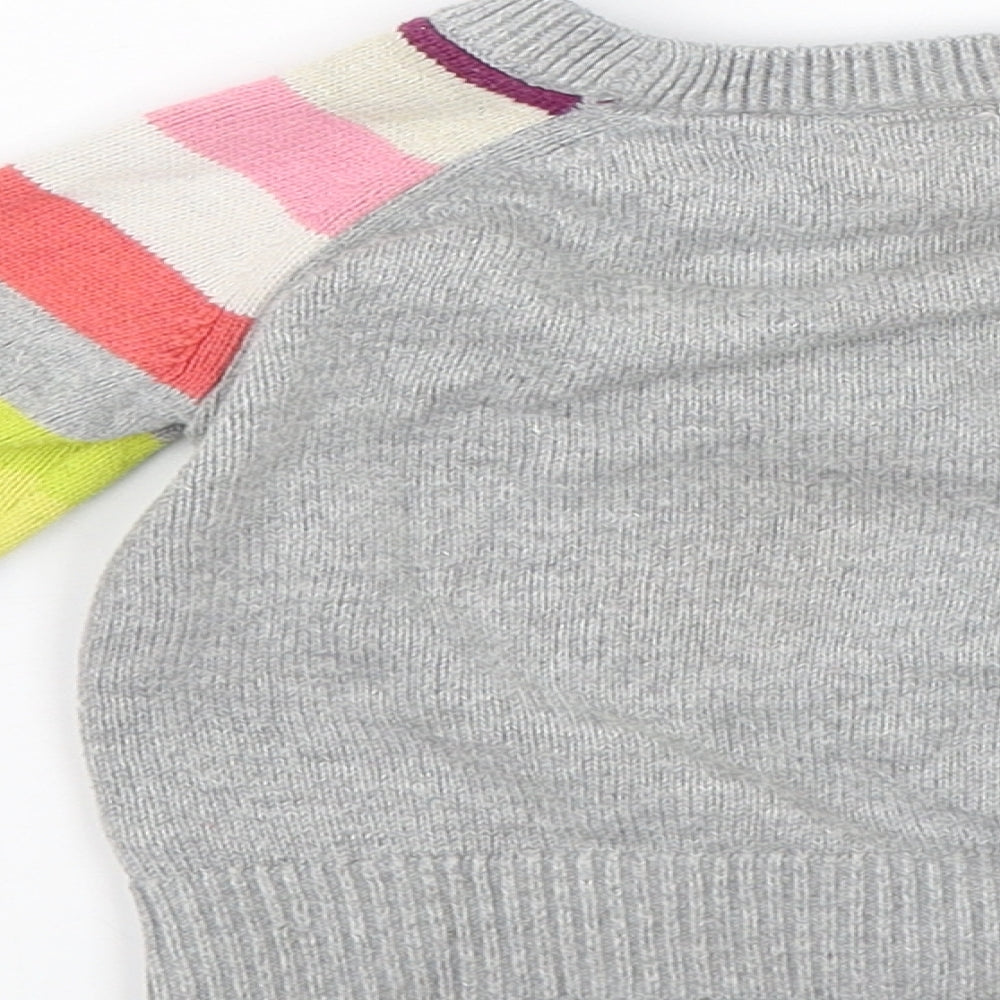 Gap Baby Grey Striped  Pullover Jumper Size 18-24 Months  - Happy