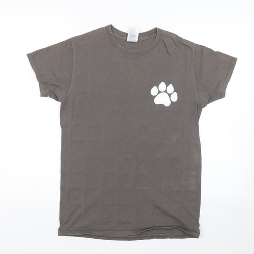 Gildan Womens Grey   Basic T-Shirt Size S  - Animal Care