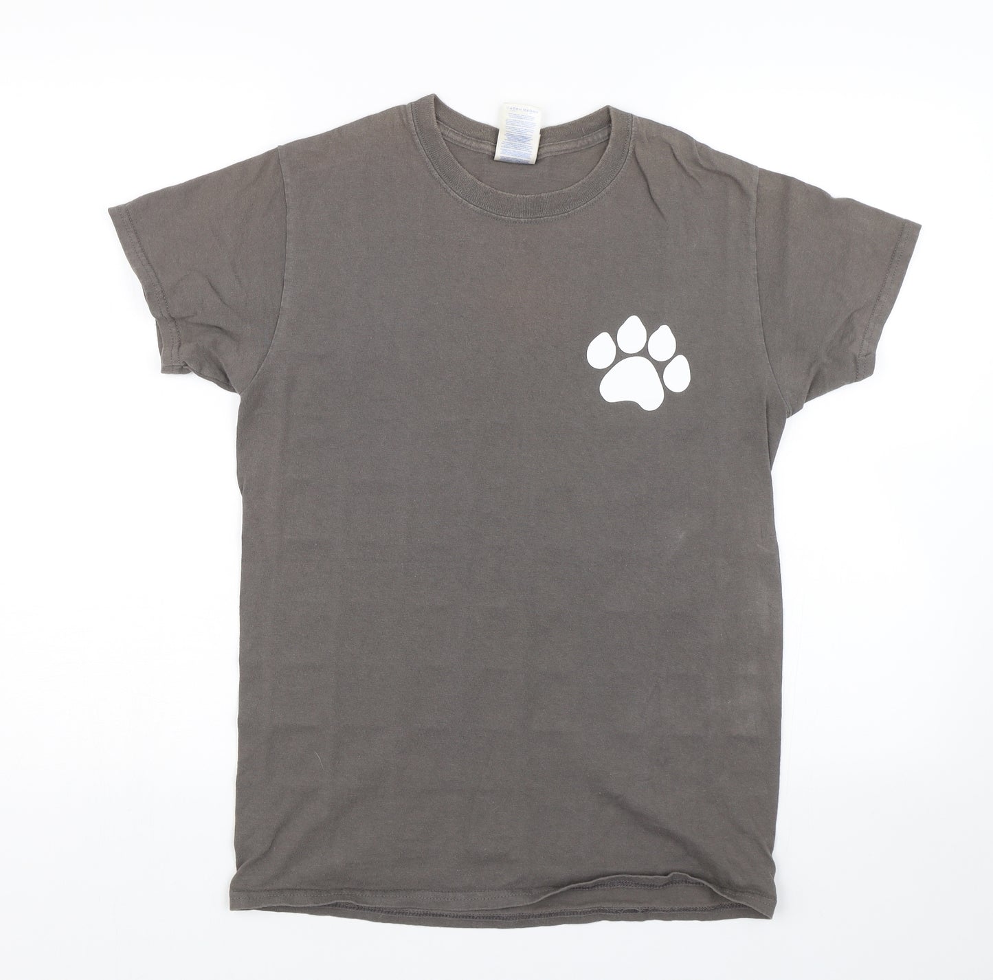 Gildan Womens Grey   Basic T-Shirt Size S  - Animal Care