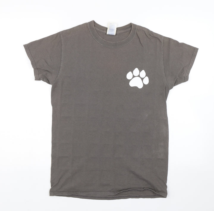 Gildan Womens Grey   Basic T-Shirt Size S  - Animal Care