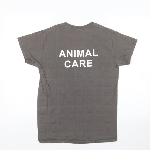 Gildan Womens Grey   Basic T-Shirt Size S  - Animal Care