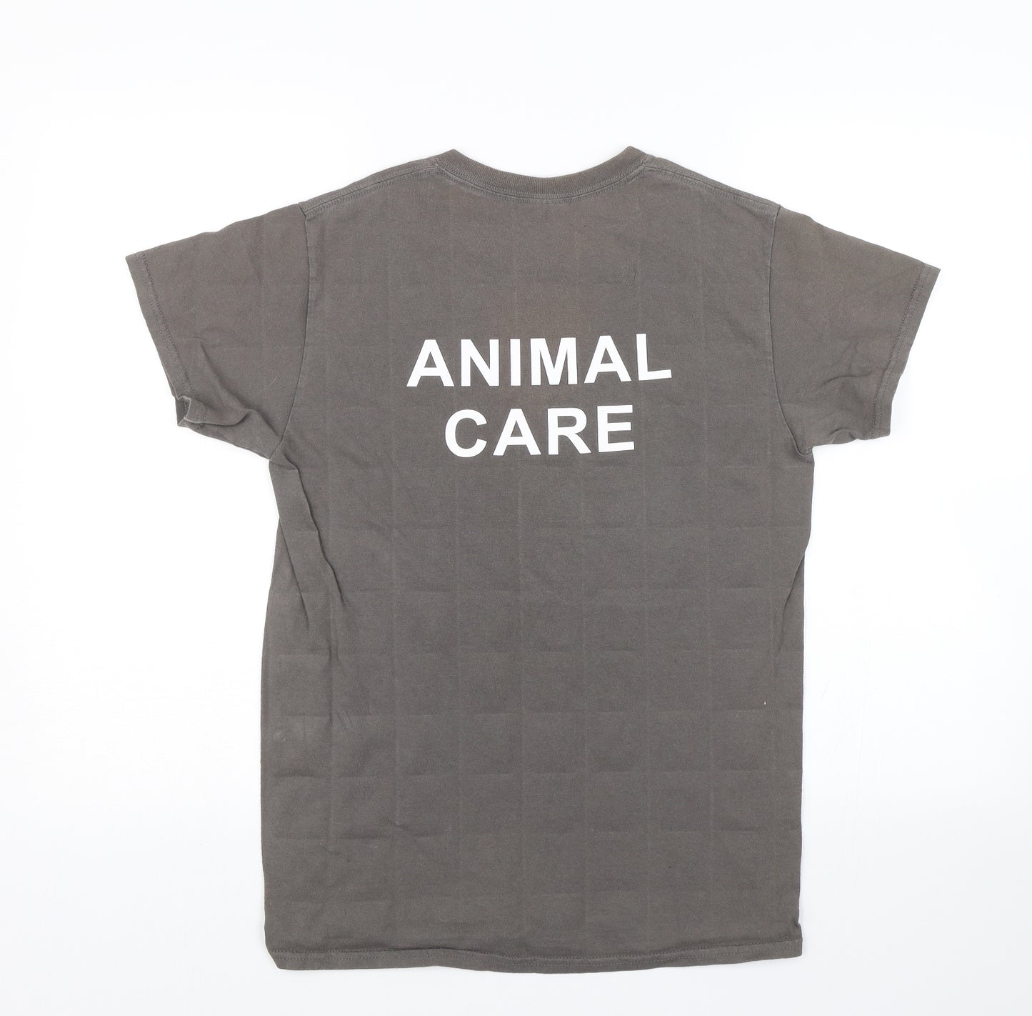Gildan Womens Grey   Basic T-Shirt Size S  - Animal Care