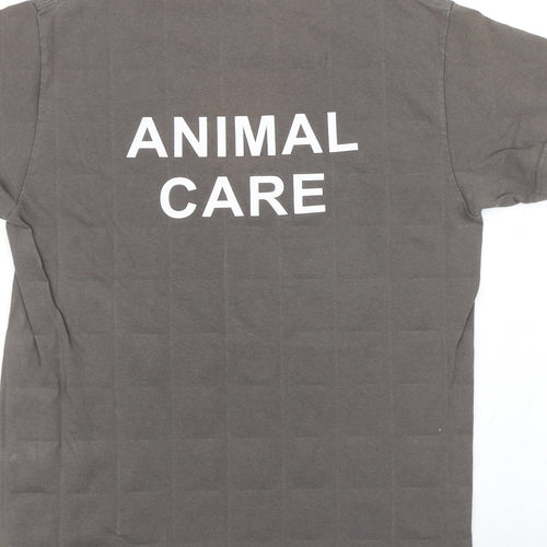 Gildan Womens Grey   Basic T-Shirt Size S  - Animal Care