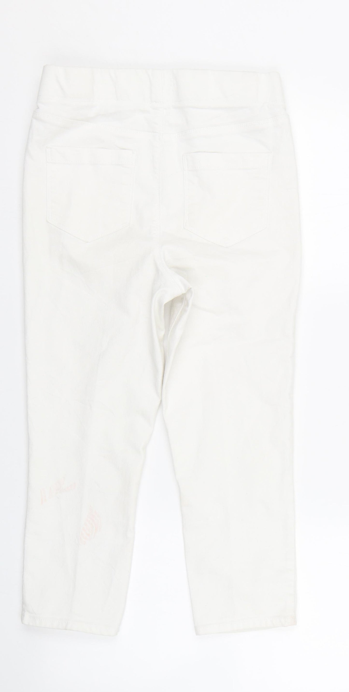 Denim co Womens White  Denim Cropped Jeans Size 8 L20 in