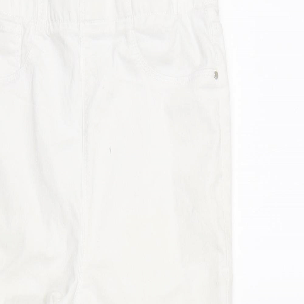 Denim co Womens White  Denim Cropped Jeans Size 8 L20 in