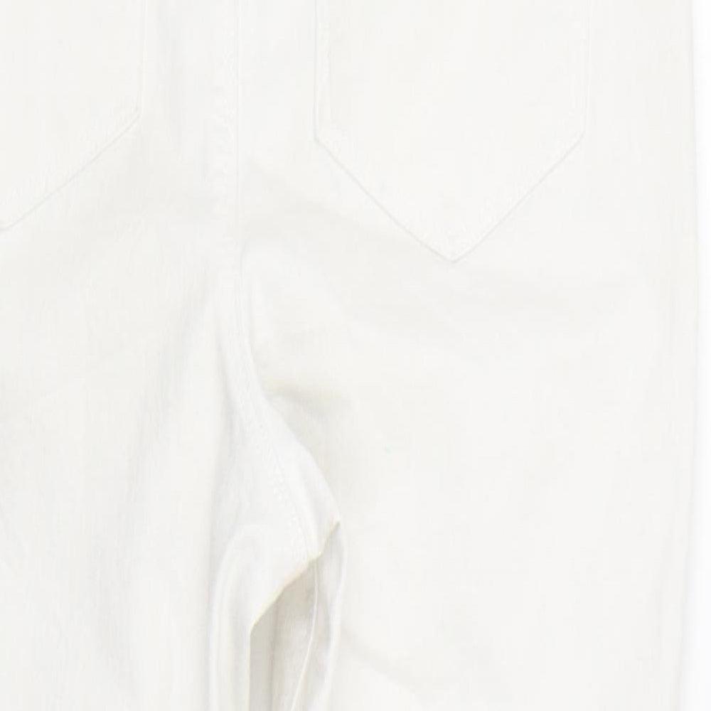 Denim co Womens White  Denim Cropped Jeans Size 8 L20 in