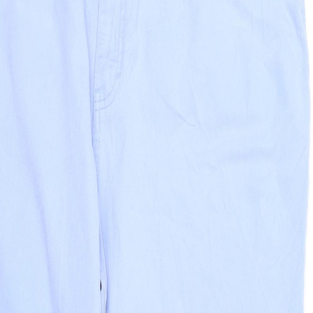 M&S Womens Blue   Trousers  Size 18 L25.5 in