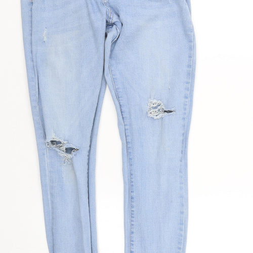 DS fashin  Womens Blue  Denim Skinny Jeans Size 14 L27.5 in