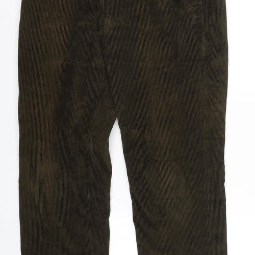 Austin Reed Mens Green  Corduroy Trousers  Size 32 L28 in