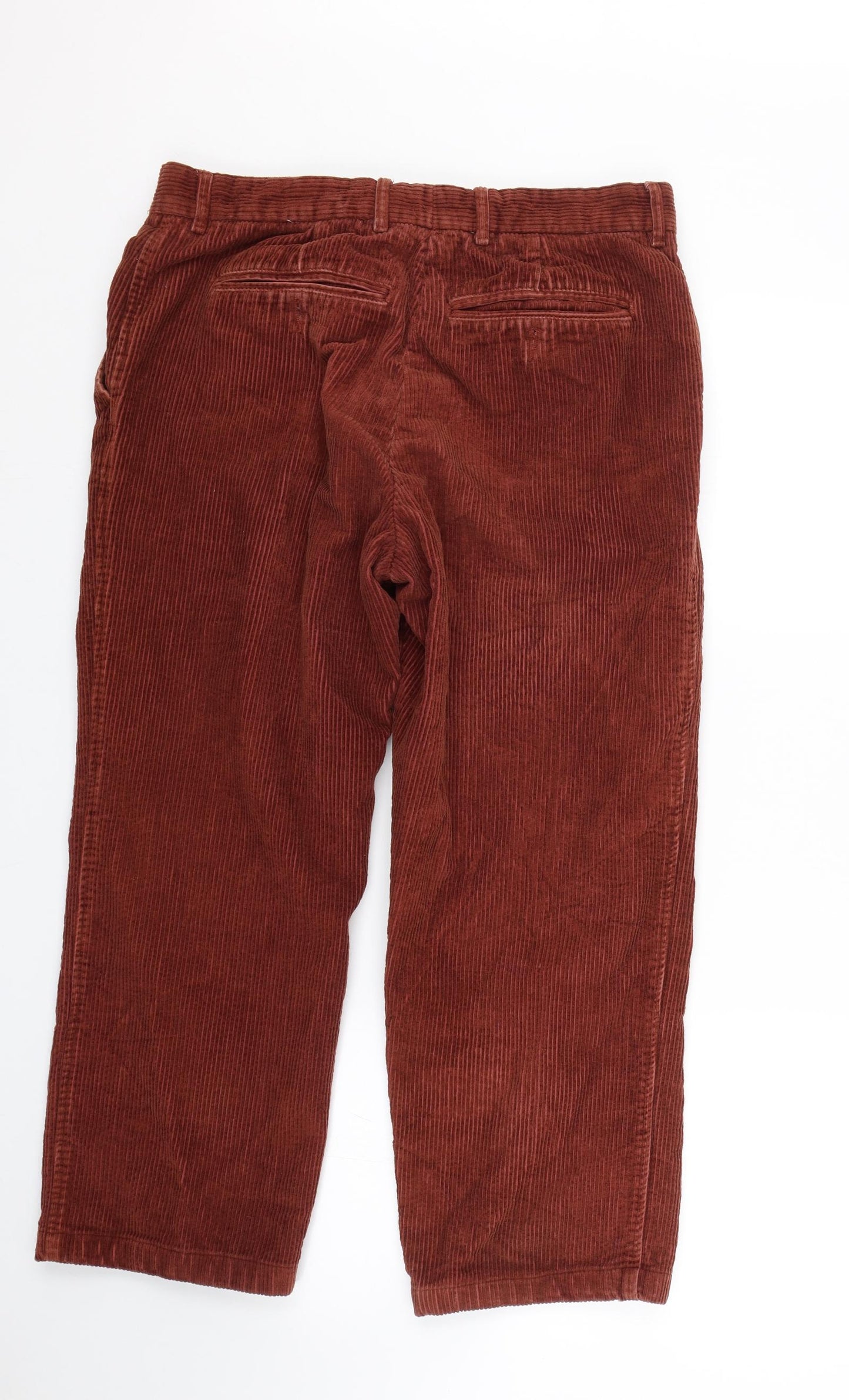SW Mens Orange  Corduroy Trousers  Size 30 L23 in