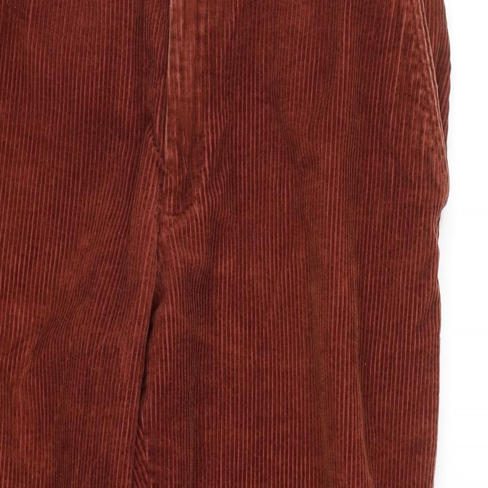 SW Mens Orange  Corduroy Trousers  Size 30 L23 in
