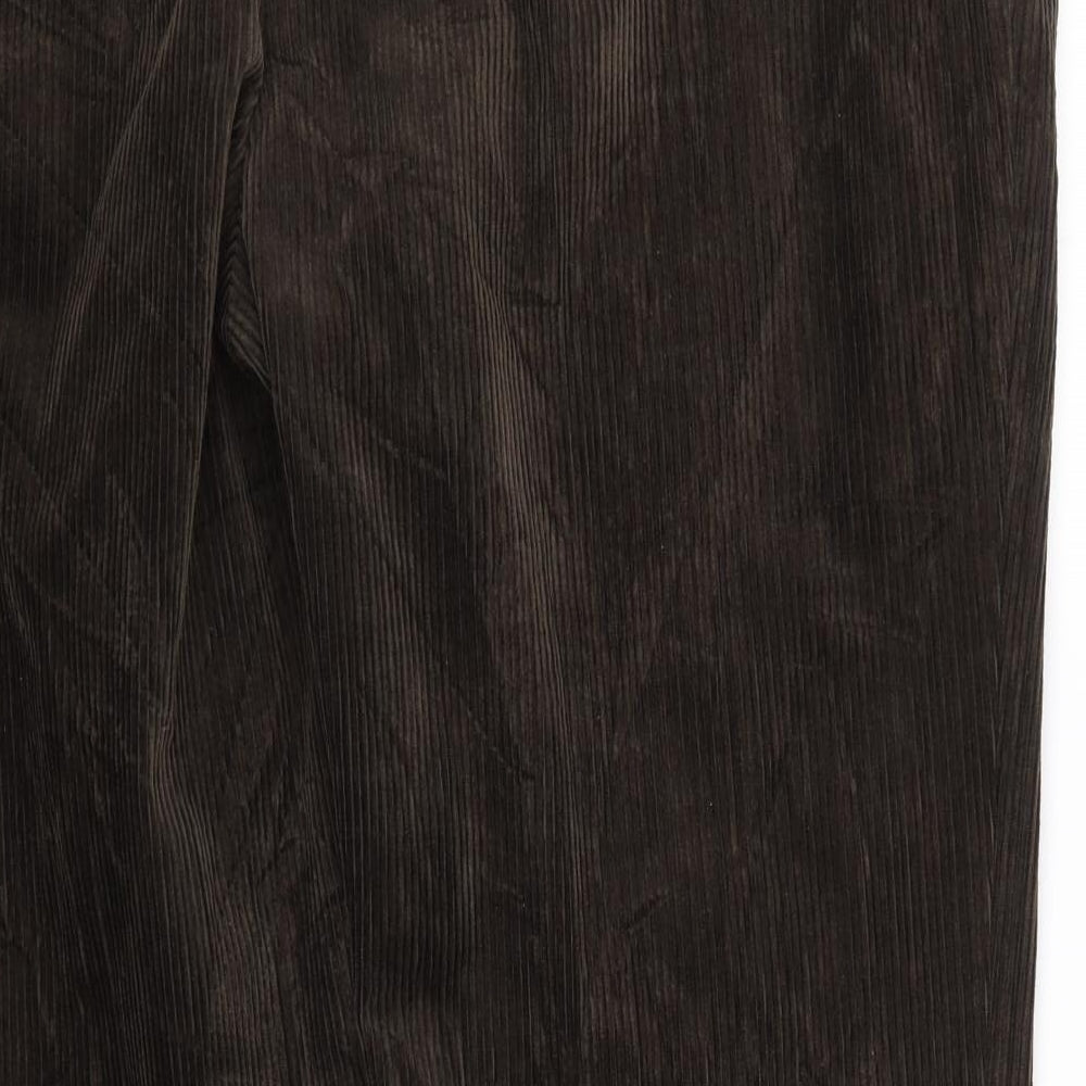 M&S Mens Brown  Corduroy Trousers  Size 42 L27 in