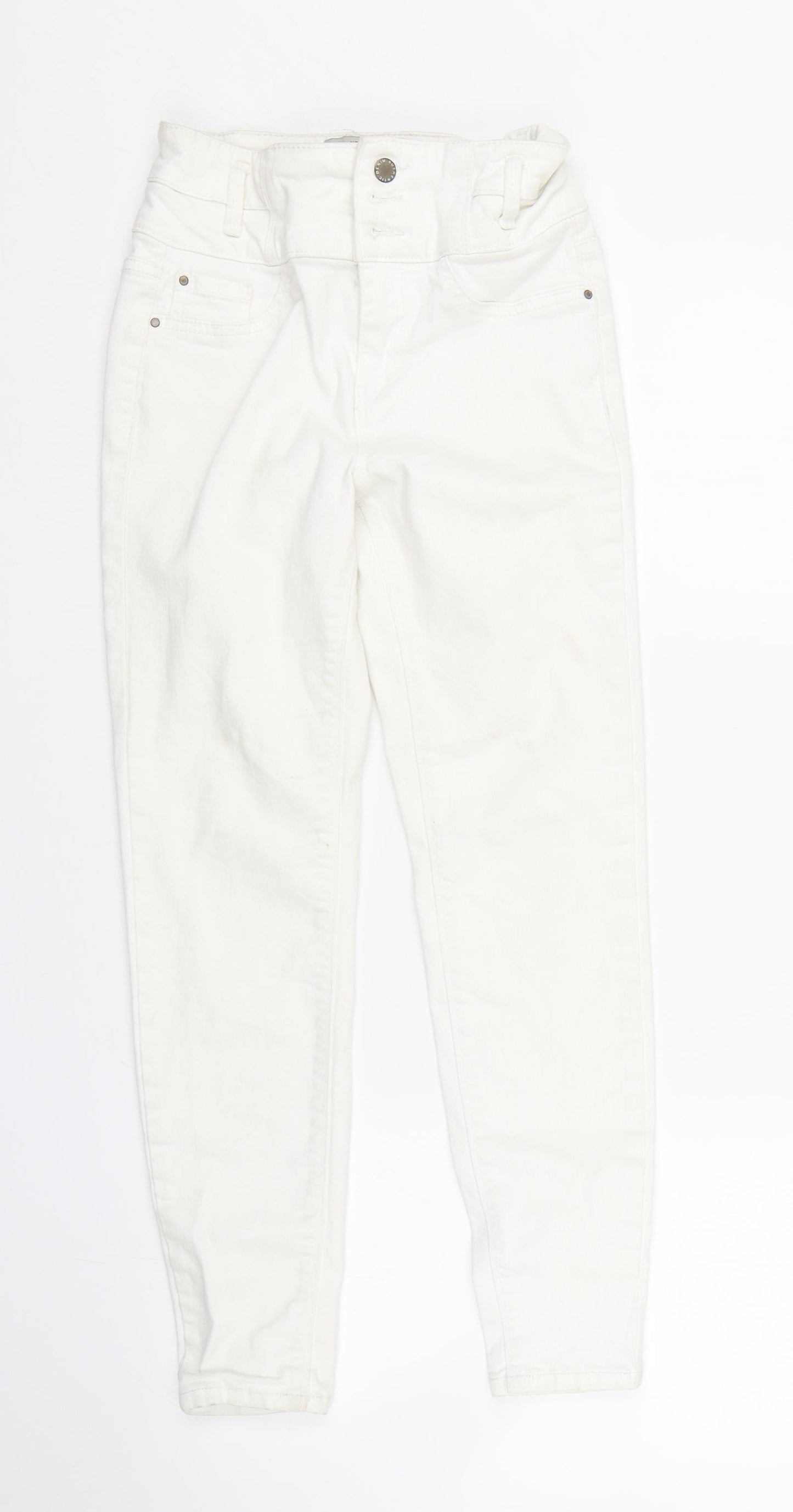 New Look Womens White  Denim Skinny Jeans Size 6 L24 in