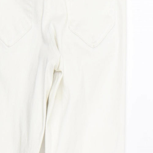 New Look Womens White  Denim Skinny Jeans Size 6 L24 in