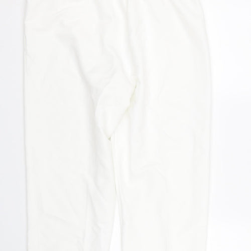 BM Womens White   Trousers  Size 12 L24 in