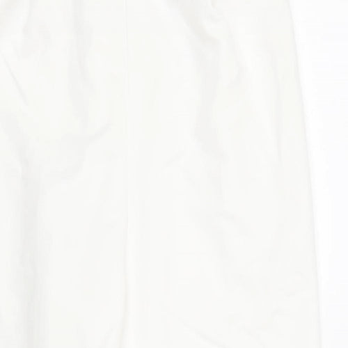 BM Womens White   Trousers  Size 12 L24 in