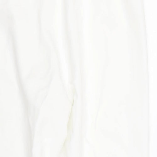 BM Womens White   Trousers  Size 12 L24 in