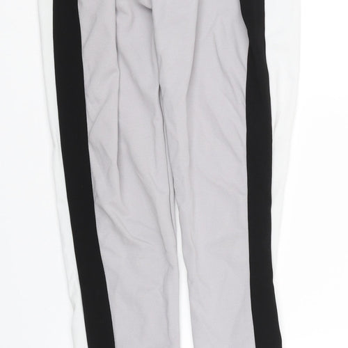 Preworn Womens Grey Striped  Sweatpants Trousers Size S L28 in