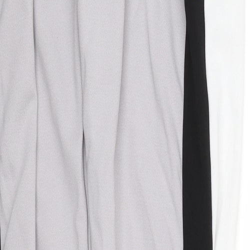 Preworn Womens Grey Striped  Sweatpants Trousers Size S L28 in