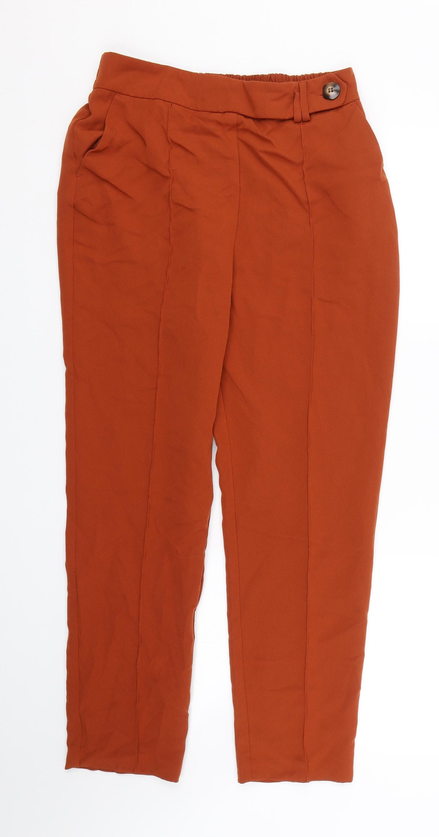 TU Womens Orange   Trousers  Size 12 L25 in