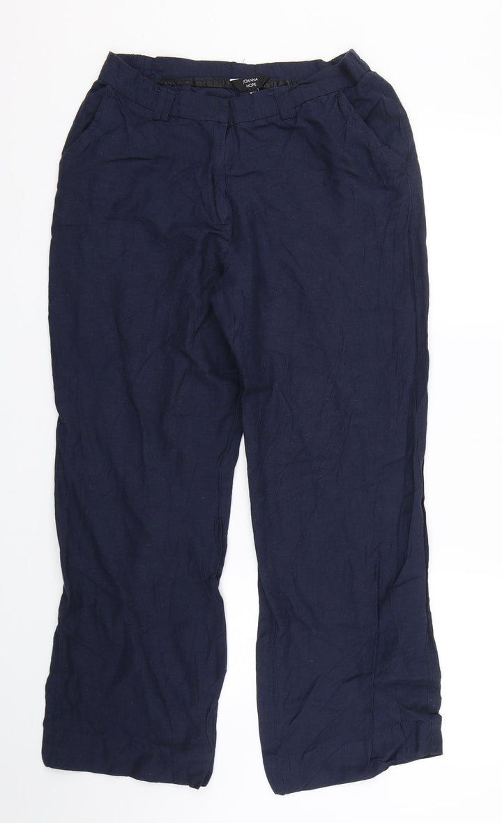 Joanna Hope Womens Blue Trousers Size 12 L25 in