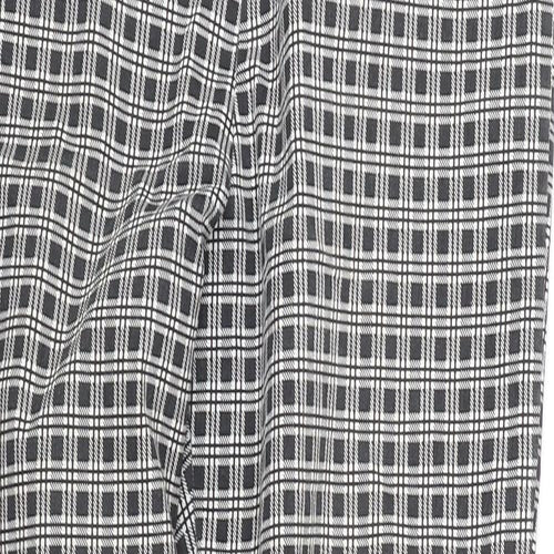George Womens Black Check  Trousers  Size 12 L26 in
