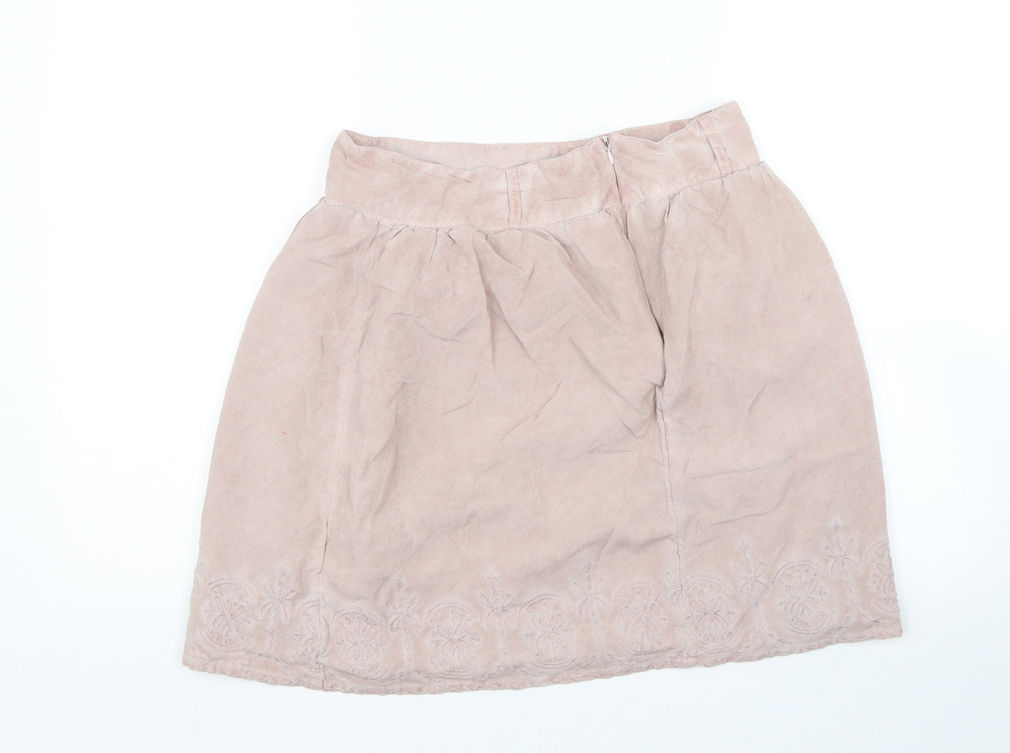 Janina Womens Pink Floral  Mini Skirt Size 8