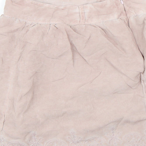 Janina Womens Pink Floral  Mini Skirt Size 8