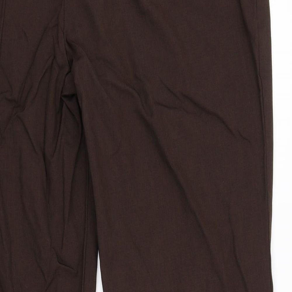 M&S Womens Brown   Trousers  Size 20 L30 in