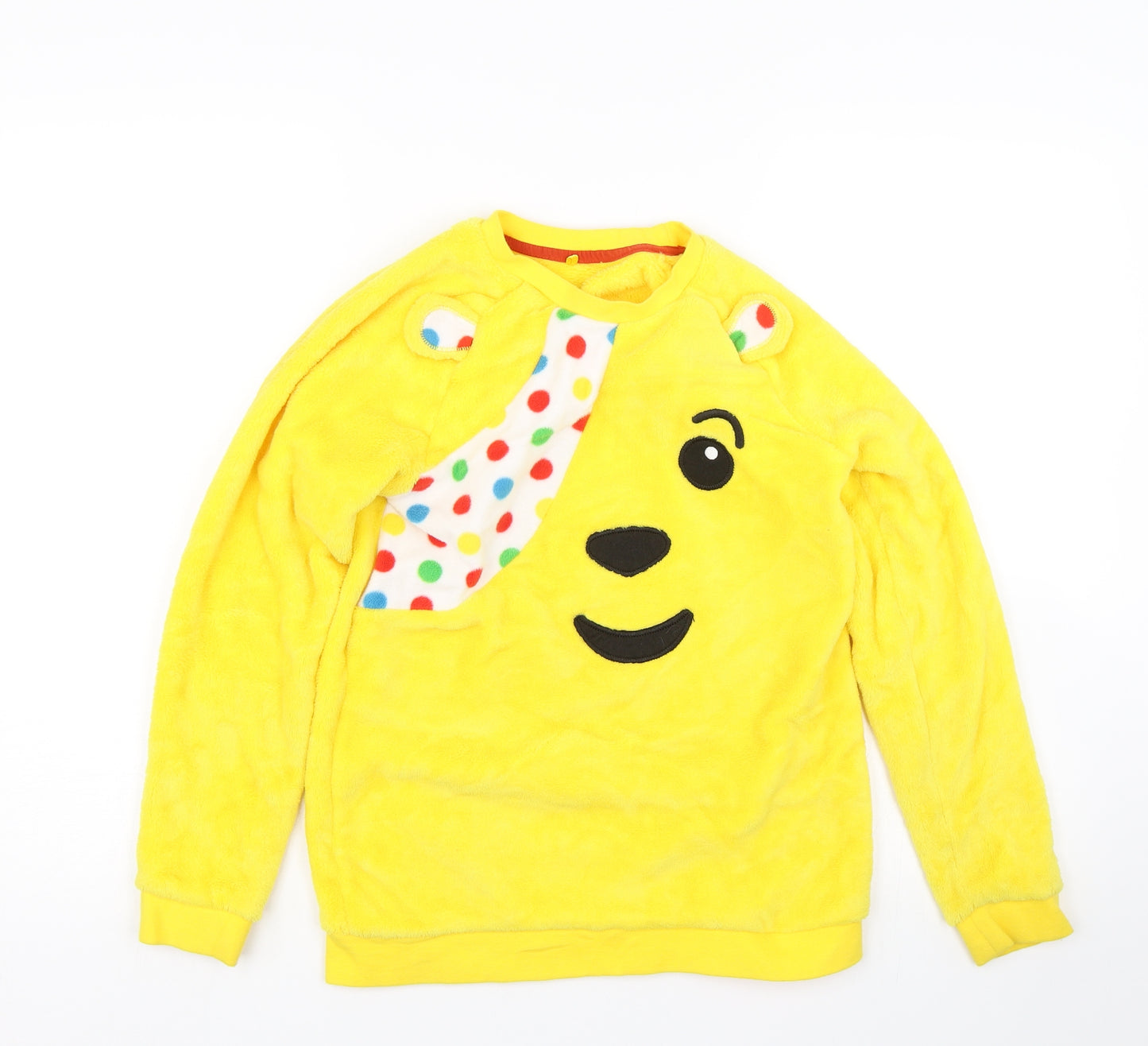George Girls Yellow   Pullover Sweatshirt Size 12-13 Years  - Pudsey Bear