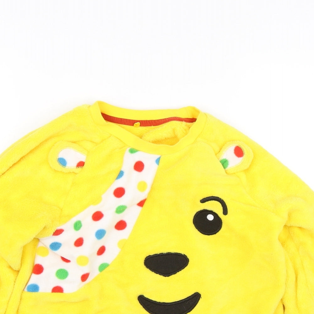 George Girls Yellow   Pullover Sweatshirt Size 12-13 Years  - Pudsey Bear