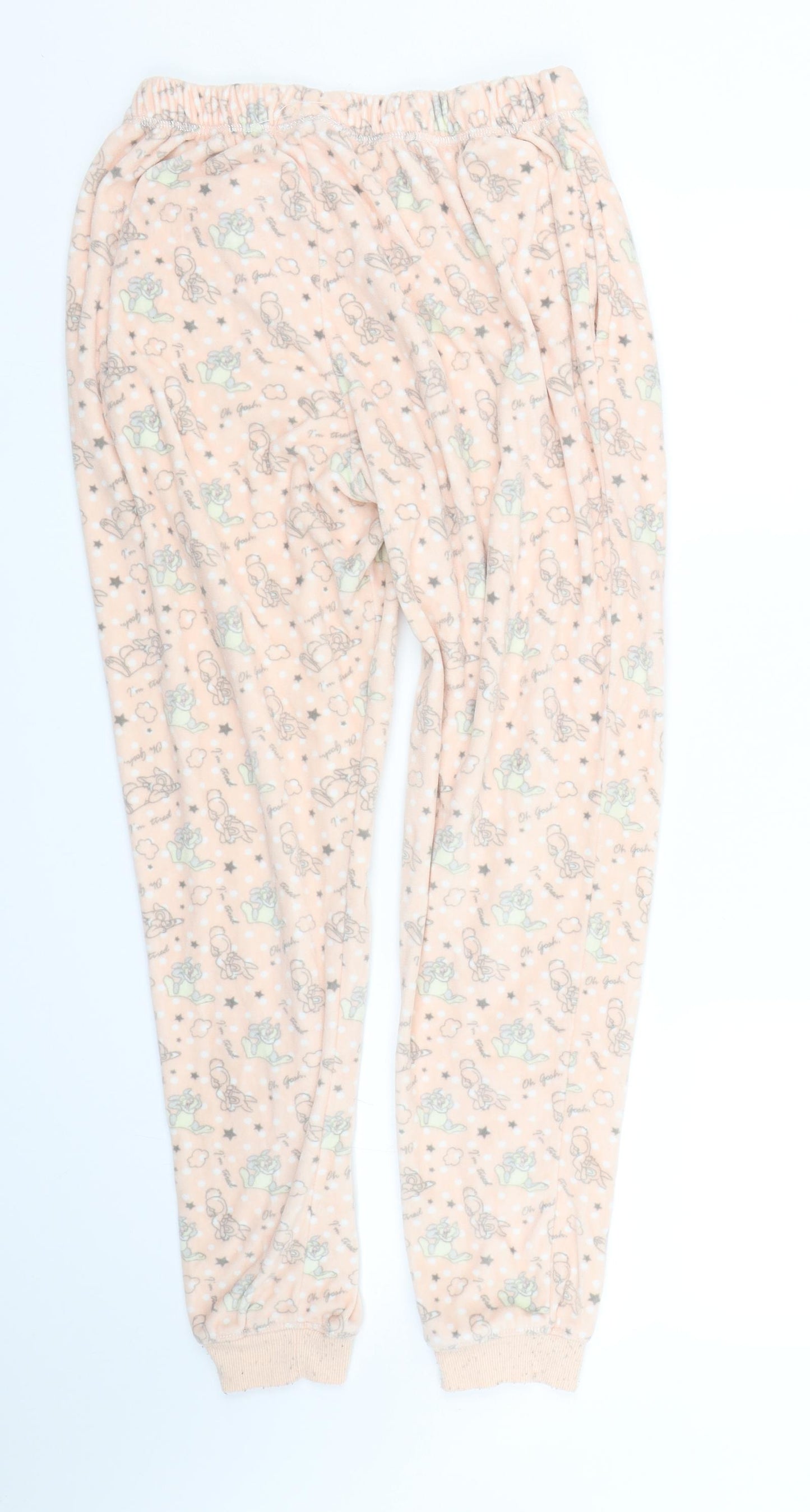 Disney Girls Pink Animal Print  Cami Pyjama Pants Size 12 Years  - Thumper