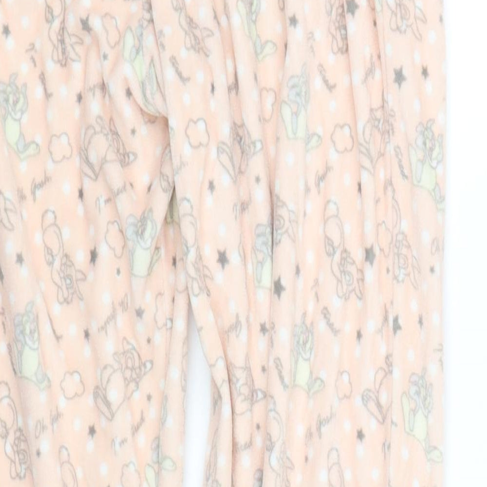 Disney Girls Pink Animal Print  Cami Pyjama Pants Size 12 Years  - Thumper