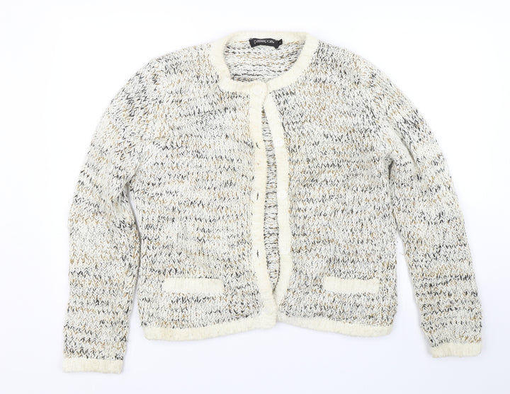 Passport Womens Beige Cardigan Jumper Size L
