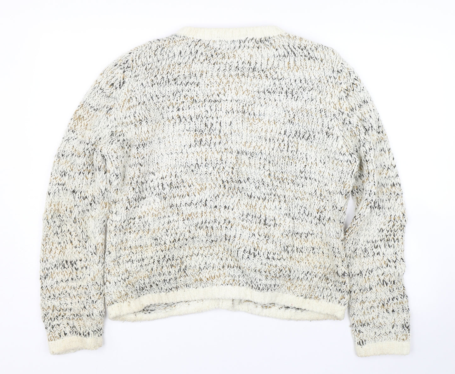 Passport Womens Beige   Cardigan Jumper Size L